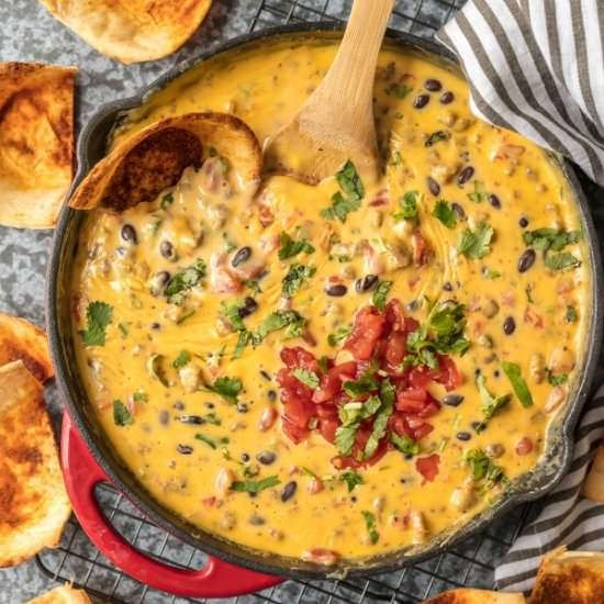 Loaded Cowboy Queso - Recipe photo by the cookie rookie