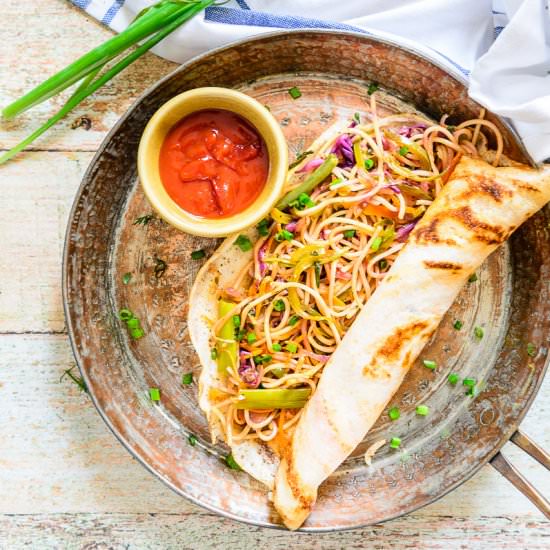 Indo Chinese Schezwan Dosa - Recipe photo by Whiskaffair
