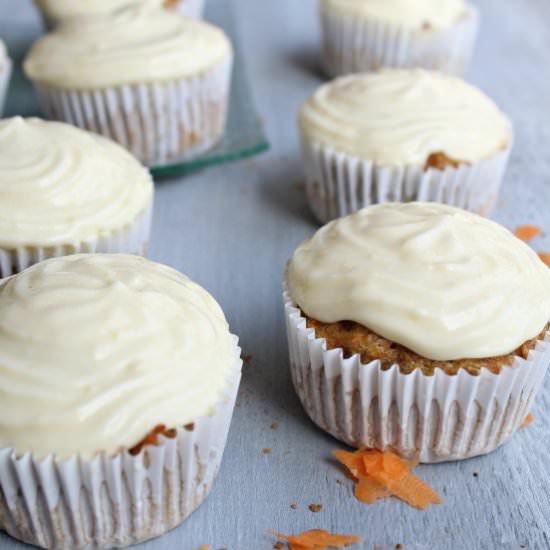 Easy Frosted Carrot Cupcakes - Recipe photo by berry sweet life