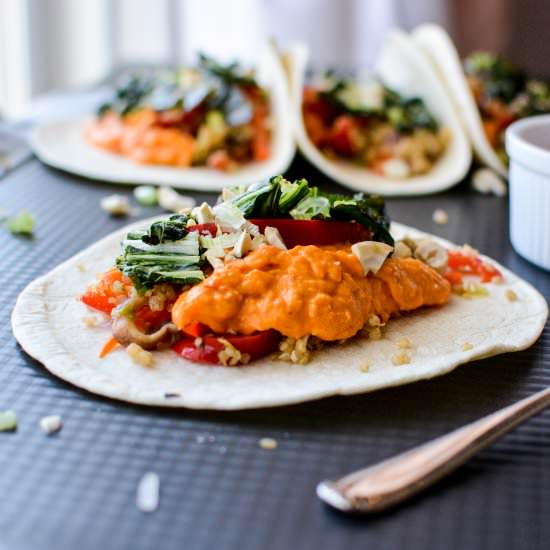 Thai Red Curry Tacos - Recipe photo by kristinkitchen