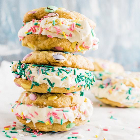 Easter Ice Cream Cookie Sandwich - Recipe photo by dadwithapan