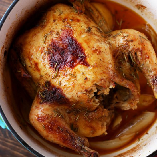 Rotisserie Chicken in the Oven - Recipe photo by Longbourn Farm