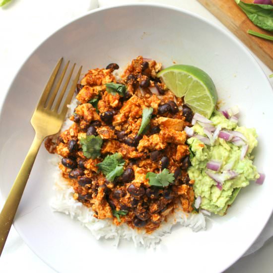 Spicy Sofritas Bowls - Recipe photo by This Savory Vegan