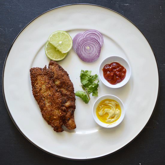 Kolkata style fish fry - Recipe photo by notacurry.com