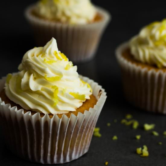 Lemon Cupcakes & Lemon Buttercream - Recipe photo by thebellephant