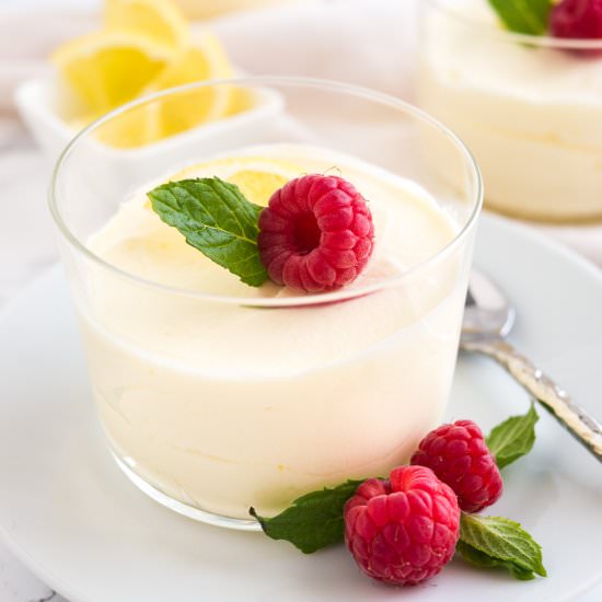 Easy Lemon Curd Mousse - Recipe photo by platedcravings
