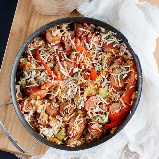 Sausage & Rice Skillet - Recipe photo by JennMeyering