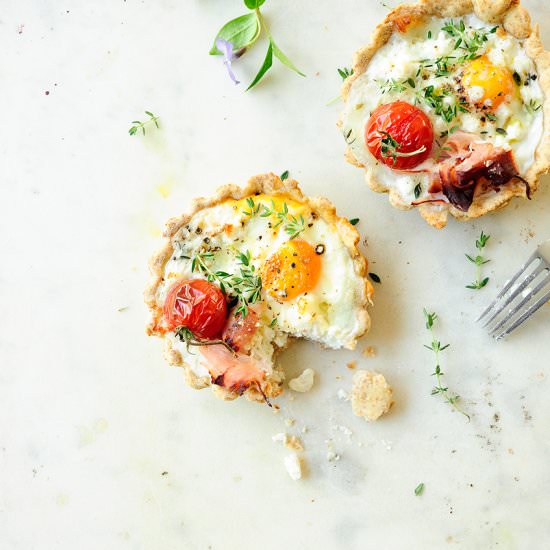 Hearty Tarts with Cheese and Eggs - Recipe photo by servingdumplings