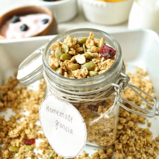 Homemade Granola - Recipe photo by myfridayfoodswings