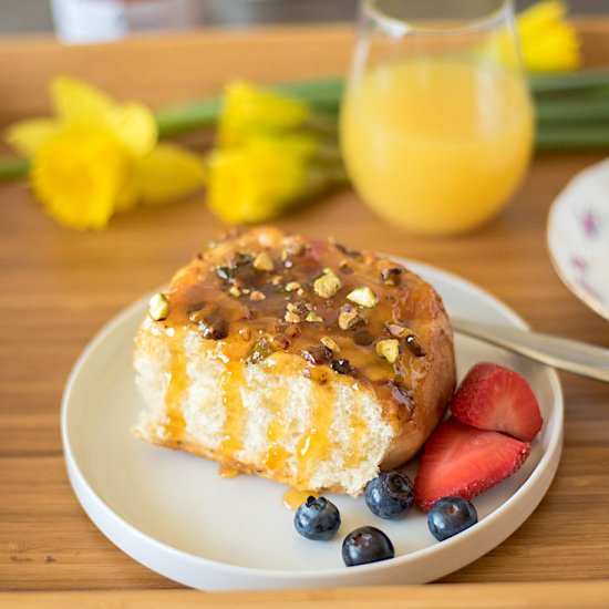 Apricot, Pistachio Sticky Buns - Recipe photo by culinaryginger