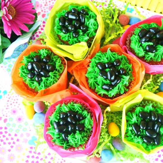 Bunny Poop Cupcakes - Recipe photo by No Plate Like Home
