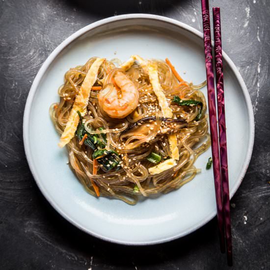 Korean Japchae Noodles - Recipe photo by WhatToCookToday