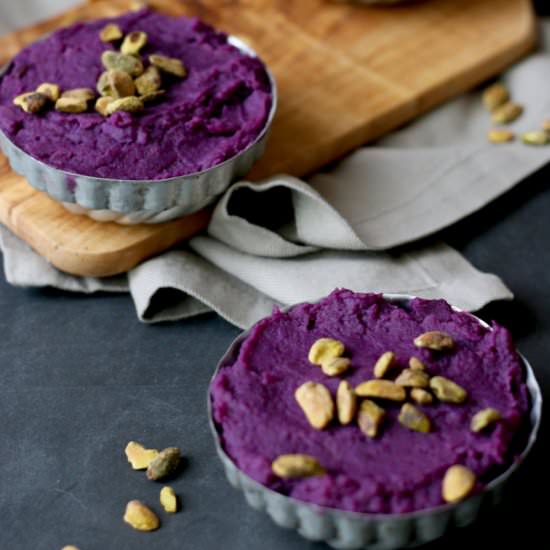 Vegan Mashed Purple Sweet Potatoes - Recipe photo by raepublic