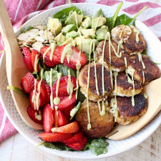 Crispy Goat Cheese Avocado Salad - Recipe photo by Whitney Bond
