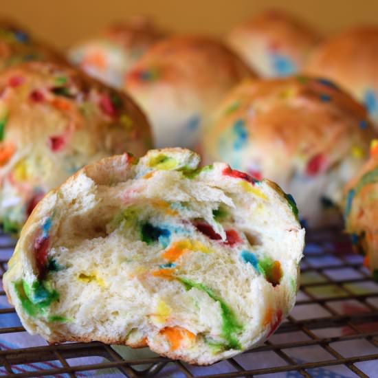 Funfetti Hot Cross Buns - Recipe photo by gristandgreens