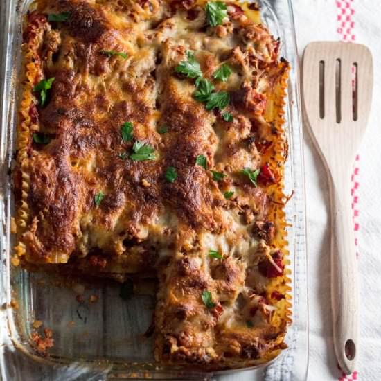 Turkey Lasagna - Recipe photo by dashofherbs