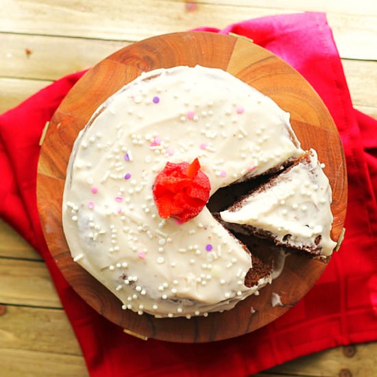 Butter Cream Cheese Frosting Cake - Recipe photo by tastesspicy