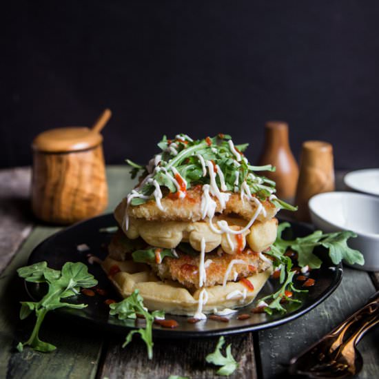 Panko Chicken and Waffles - Recipe photo by WhatToCookToday