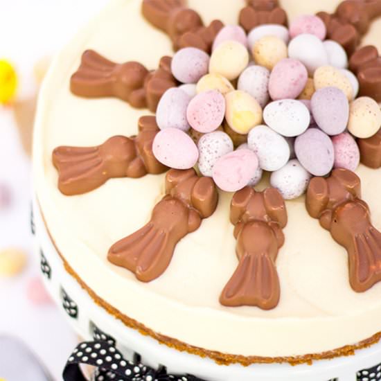 White Chocolate Easter Cheesecake - Recipe photo by KitchenMason