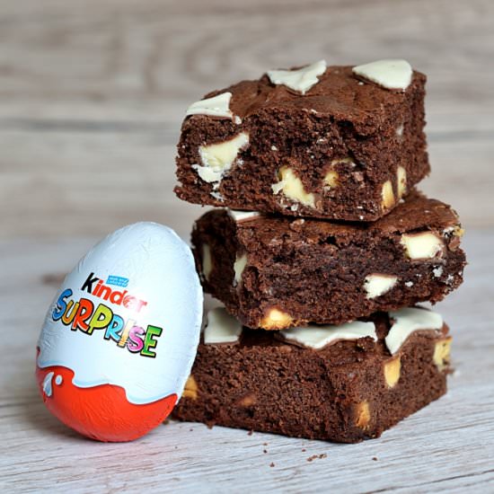 Kinder Egg Brownies - Recipe photo by bakingwithgranny