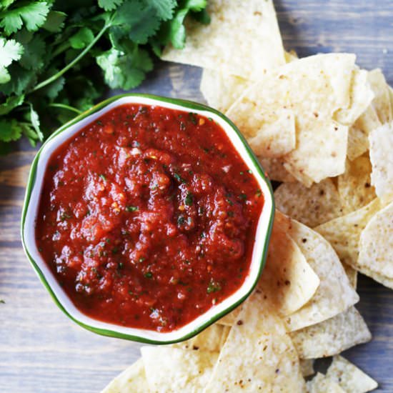Restaurant Style Salsa - Recipe photo by Longbourn Farm
