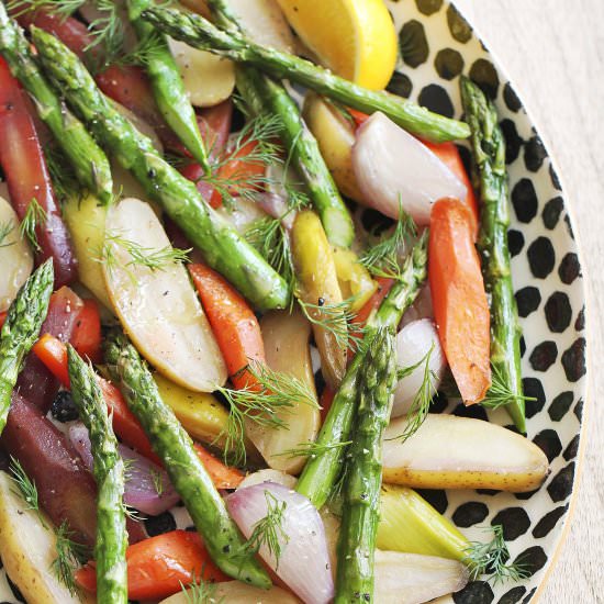 Braised Spring Vegetables - Recipe photo by Flourishen