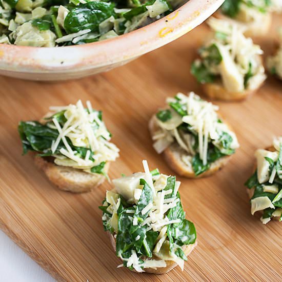 Lemony Spinach Artichoke Dip - Recipe photo by therusticfoodie