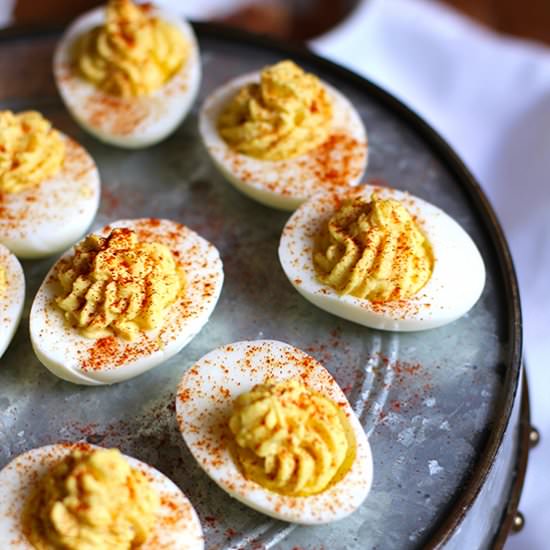 Classic Deviled Eggs - Recipe photo by suebeehomemaker