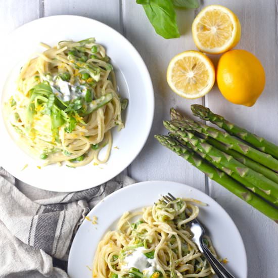 Lemony Asparagus Pasta - Recipe photo by themillennialcook