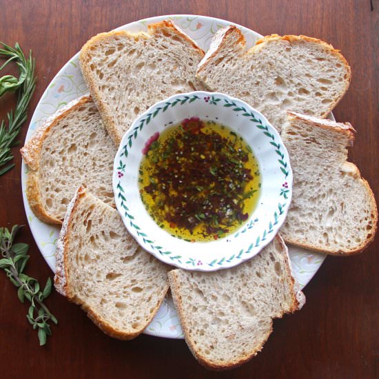 Olive Oil and Fresh Herb Sauce - Recipe photo by abiteofinspiration
