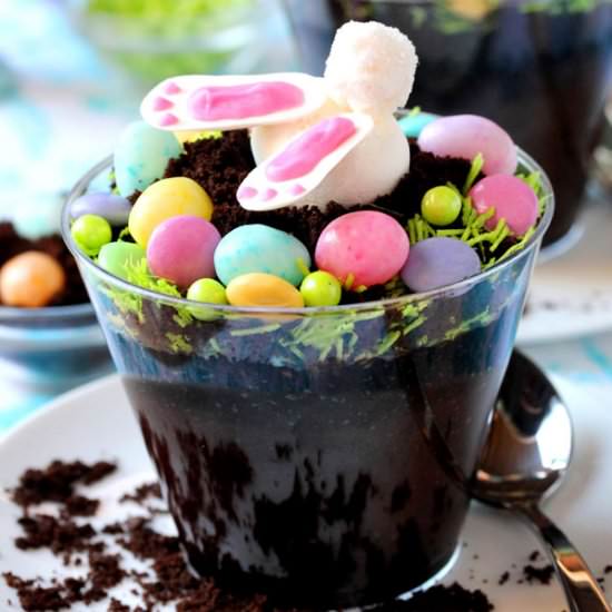 Bunny Bottom Dirt Cup Desserts - Recipe photo by CouponClippingCook