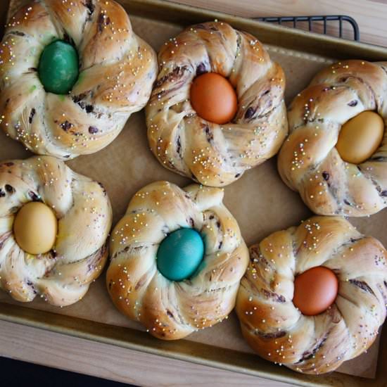 Chocolate Marbled Easter Bread - Recipe photo by culinaryserendipity