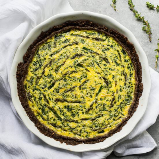 Mushroom Crust Quiche - Recipe photo by LaurelSt.Kitchen