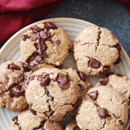 Wholewheat Almond Butter Cookies - Recipe photo by The Desserted Girl
