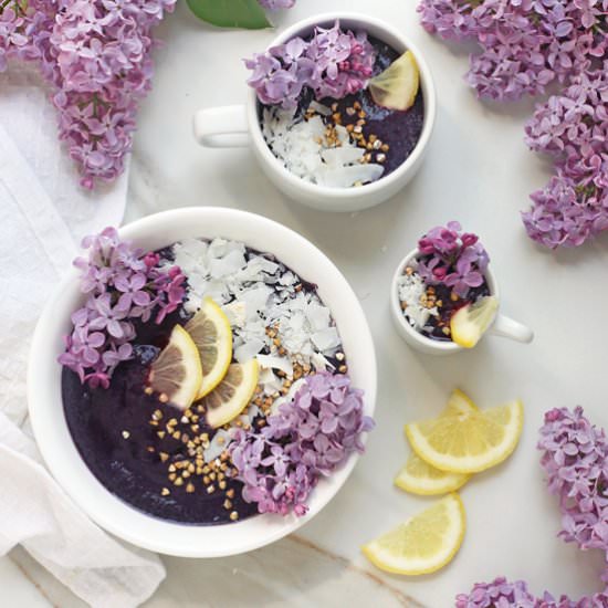 Berry Citrus Lilac Fairy Smoothie - Recipe photo by greensmoothiegourmet