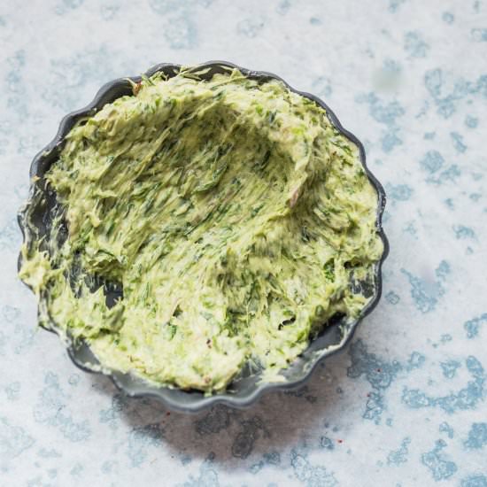 Ramp Butter - Recipe photo by VegetarianVentures