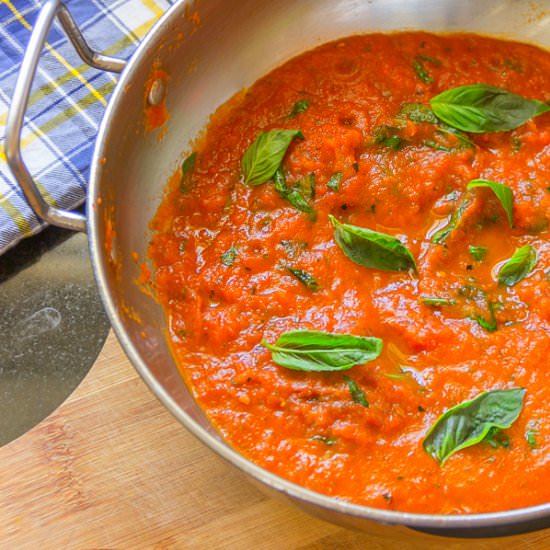 Basic Tomato Sauce from Fresh San M - Recipe photo by Priyanka DK