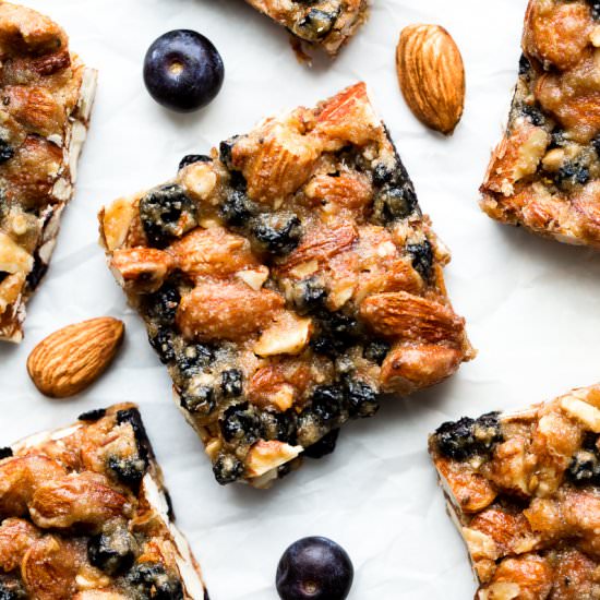 Blueberry Almond Snack Bars - Recipe photo by sallysbakingaddiction