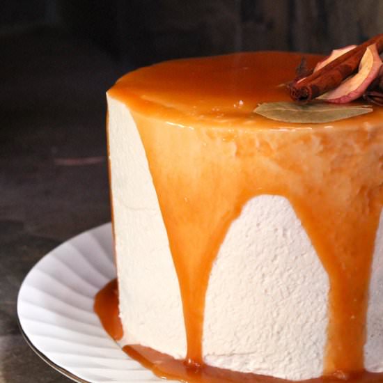 Apple butter cake + Mascarpone - Recipe photo by wherethewildcakegrows