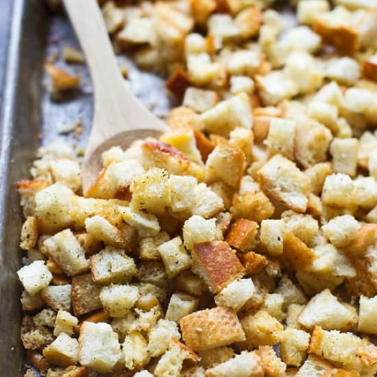 Homemade Croutons - Recipe photo by cookingforkeeps