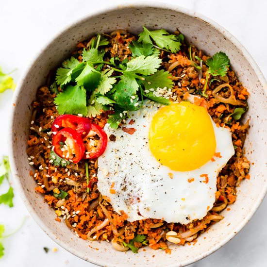Carrot Rice Breakfast/Nasi Goreng - Recipe photo by Cotter Crunch