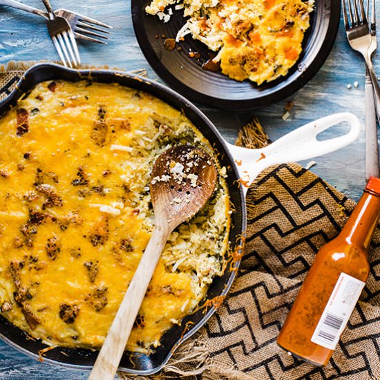 Egg & Bacon Hash Brown Skillet - Recipe photo by dadwithapan