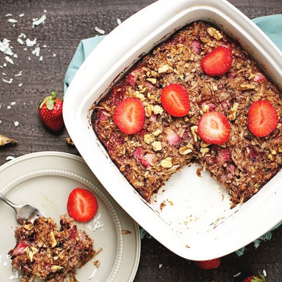 Strawberry Coconut Breakfast Bake - Recipe photo by wholesomelicious