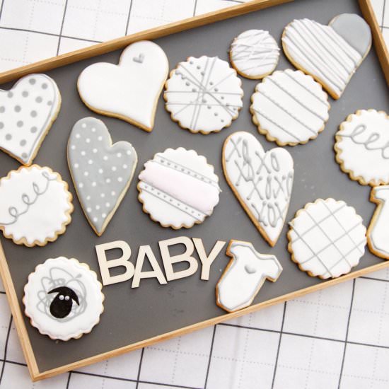 Baby Shower Sugar Cookies - Recipe photo by The Sweet Nerd