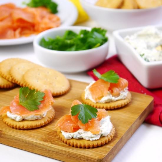 Cracker Appetizers Four Ways - Recipe photo by BirdsParty