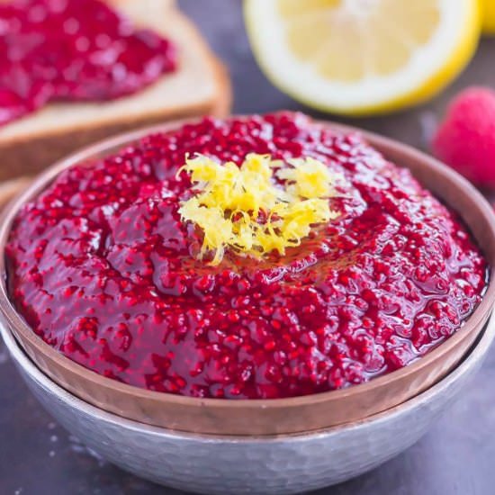 Raspberry Chia Jam - Recipe photo by pumpkinnspice
