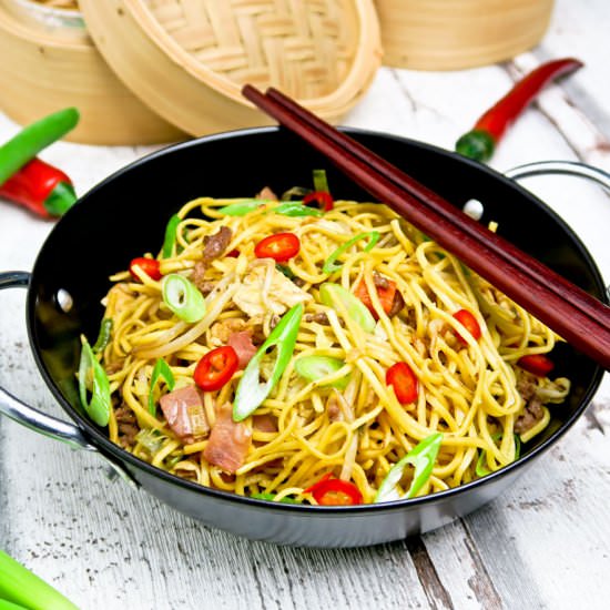 Stir-fried noodles - Recipe photo by Culinaire bagage