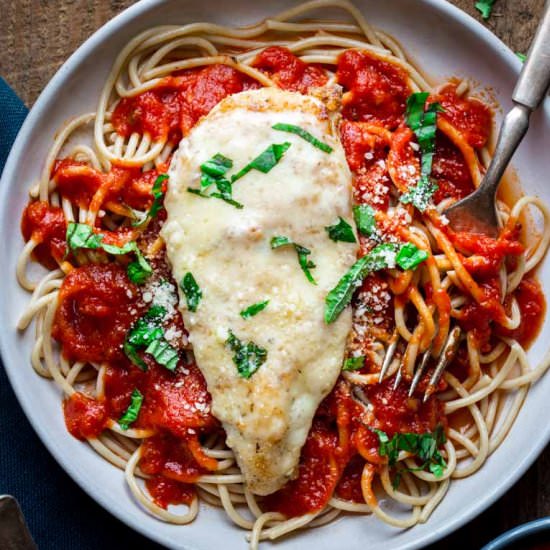 Healthy 30 Minute Chicken Parmesan - Recipe photo by healthy seasonal recipes
