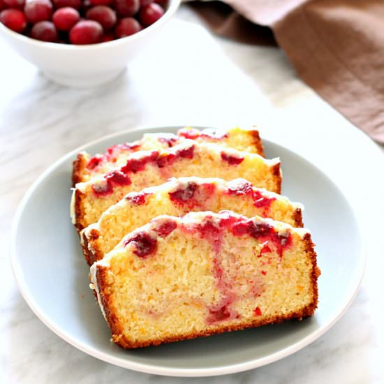 Cranberry Orange Loaf - Recipe photo by ChocolateChillies