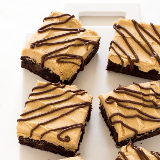 Peanut Butter Brownies - Recipe photo by ChefSavvy